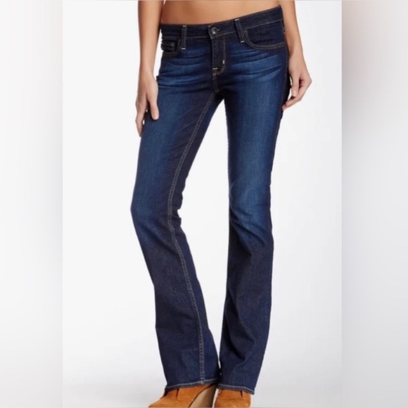 Big Star Remy Blue Boot Cut Low Rise Jeans Size 27 - Picture 1 of 8